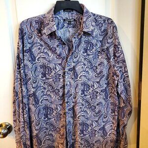 Express1MX Men's Modern Fit Long Sleeve Dress Shirt XL